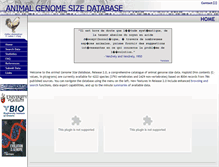 Tablet Screenshot of genomesize.com